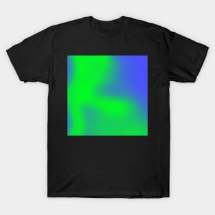 electric blue and green T-Shirt
